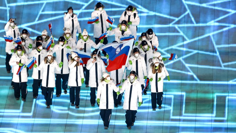 Fotografija: Otvoritvena slovesnost olimpijskih iger v Pekingu. FOTO: Matej Družnik/Delo
