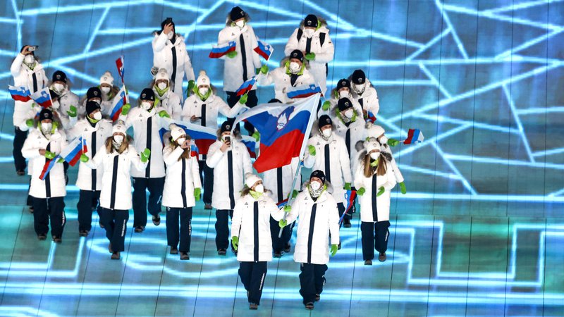 Fotografija: Otvoritvena slovesnost olimpijskih iger v Pekingu. FOTO: Matej Druznik/Delo
