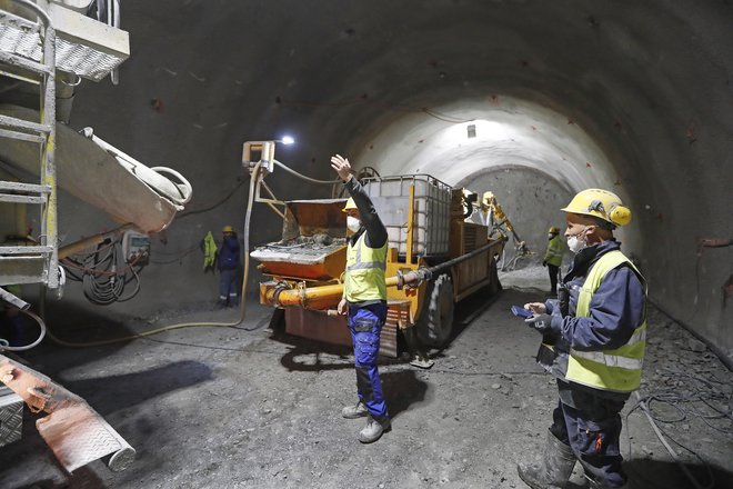 Gradnja tunela T7, Mlinarji. Foto Leon Vidic
