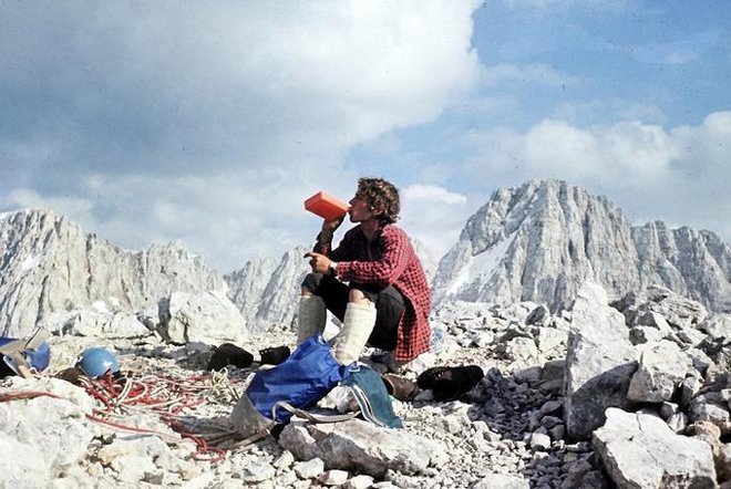 V mladih letih se je po gorah potikal s prijateljem Tonetom Perčičem. FOTO: Tone Perčič
