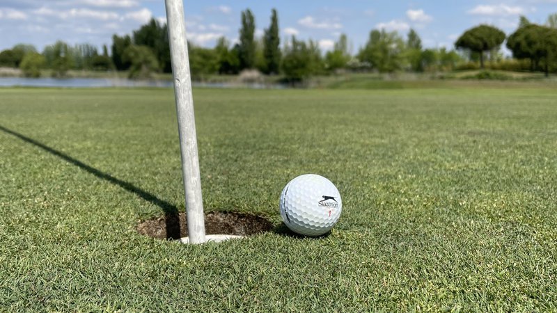 Fotografija: Prizor, ki med golfisti sproži komentarje vseh vrst. FOTO: R. T.
