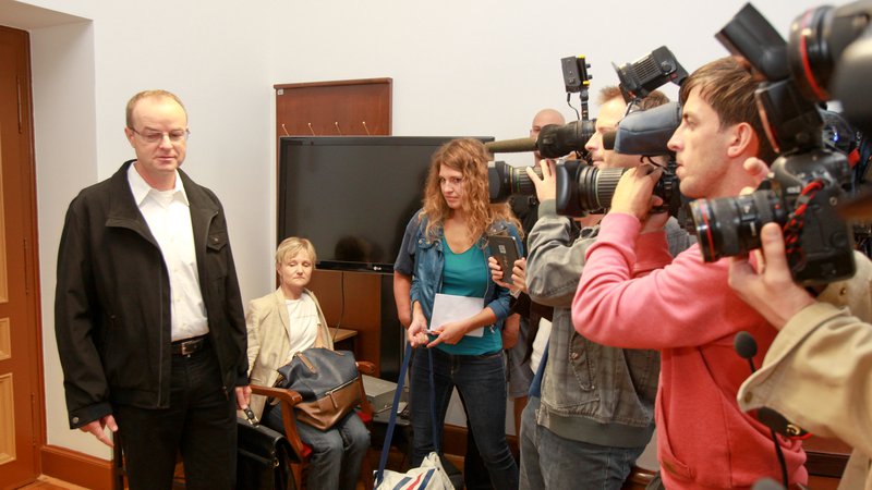 Fotografija: Sojenje Francu Klopčiču je bilo zaradi občutljivosti primera za javnost zaprto. FOTO: Marko Feist
