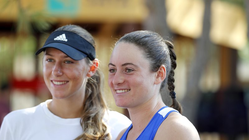 Fotografija: Kaja Juvan in Tamara Zidanšek sta že lep čas najvišje uvrščeni Slovenki na teniški lestvici WTA. FOTO: Matej Družnik
