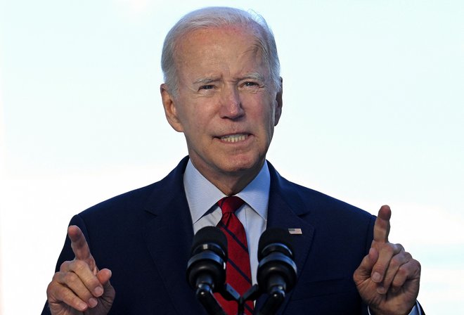 O uboju razvpitega islamskega terorista je Američane obvestil predsednik Joe Biden. FOTO: Pool Reuters
