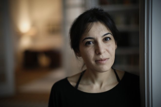 O palestinskem filmu je leta 2015 spregovorila Widad Tamimi, palestinska pisateljica, ki biva v Ljubljani. FOTO: Uroš Hočevar
