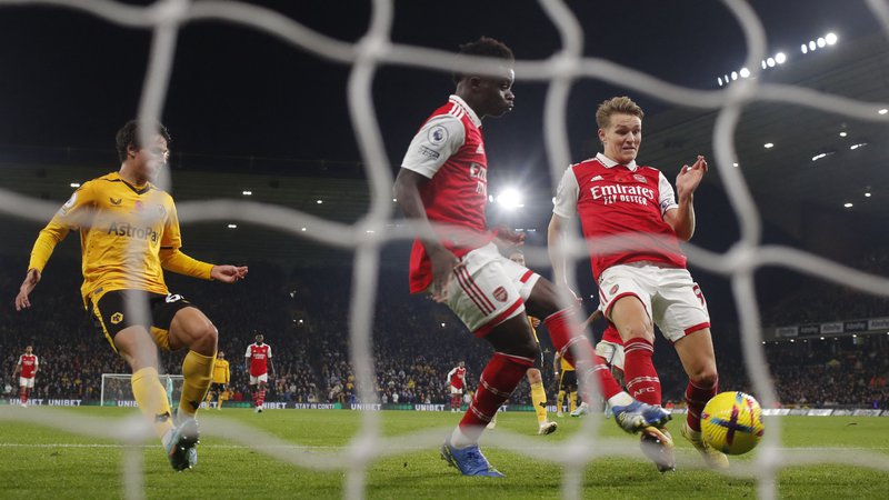 Fotografija: Martin Odegaard je bil junak Arsenala. FOTO: Matthew Childs/Reuters
