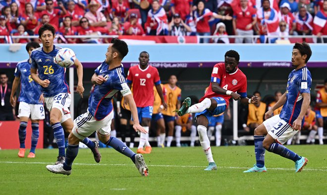 Keysher Fuller je v 81. minuti spravil Kostaričane na noge. FOTO: Dylan Martinez/Reuters
