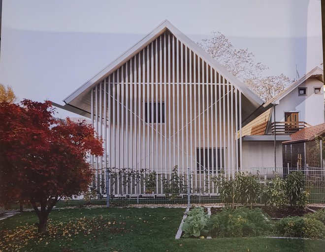 Hiša MM, enodružinska hiša v Domžalah po načrth a2o2 arhitekti je dobila priznanje Piranesi. FOTO: Boris Šuligoj
