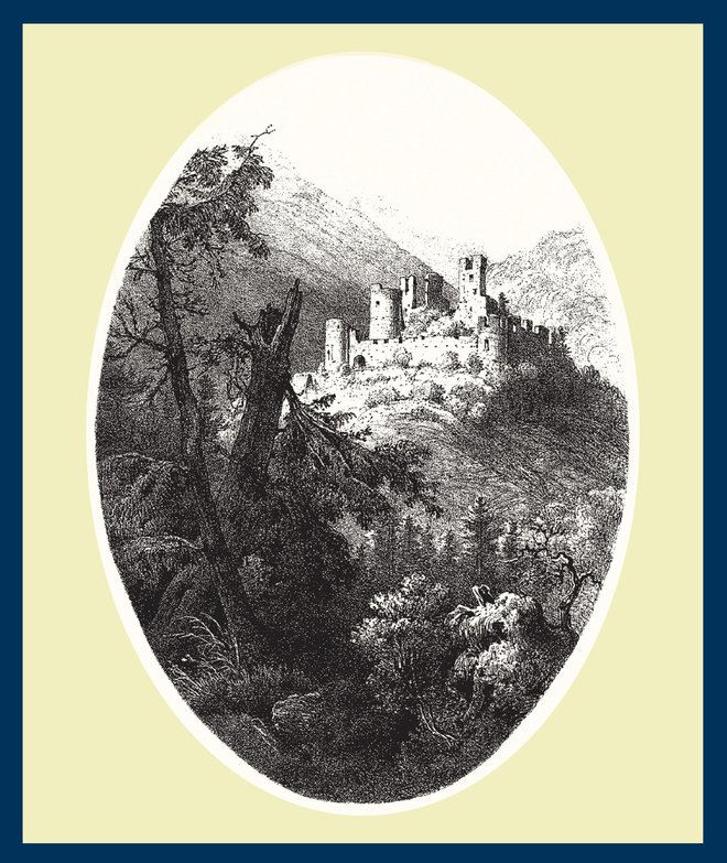 Grad Žovnek, Carl Reichert, 1865. FOTO: hrani PMC
