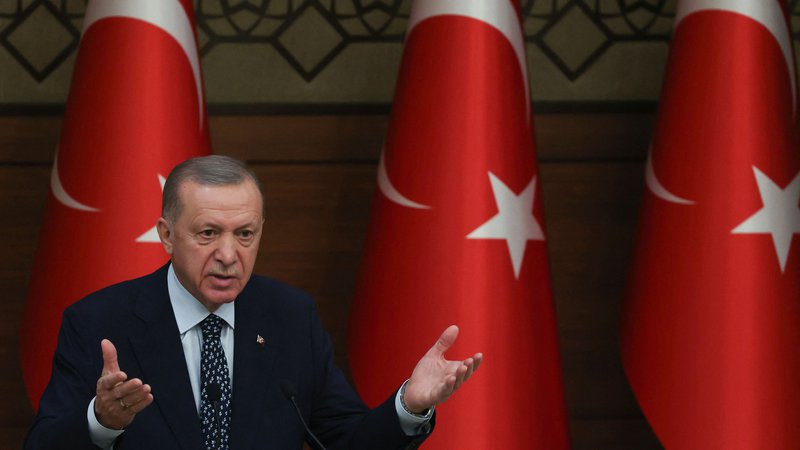Fotografija: Turški predsednik Recep Tayyip Erdoğan se še vedno trudi, da bi prevzel vlogo »posrednika, ki bo pripomogel k zagotovitvi stabilnega miru med Rusijo in Ukrajino«. FOTO: Adem Altan/AFP
