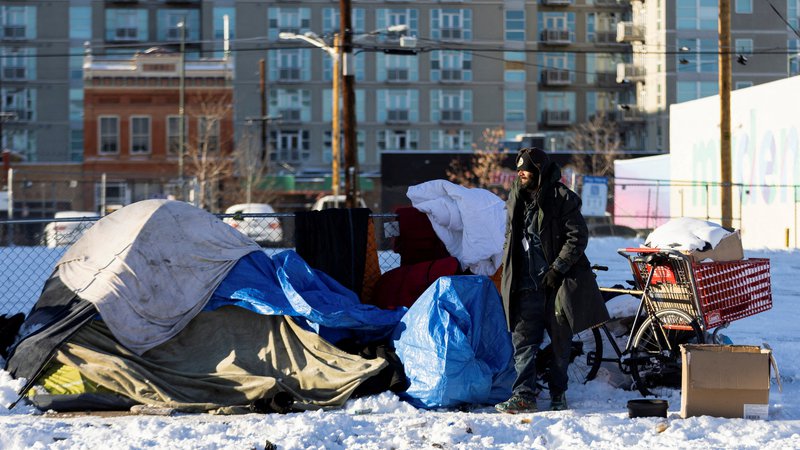 Fotografija: Tudi odvisnost od mamil pripomore k brezdomstvu, zaradi katerega se ameriška mesta spreminjajo v zanemarjena območja kot iz tretjega sveta. Foto Alyson McClaran/Reuters
