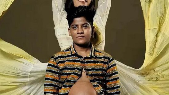 Fotografija: Ziya in Zahad sta z otrokovim rojstvom postala prvi transspolni par v Indiji, ki sta hkrati biološka starša svojega otroka. FOTO: Instragram
