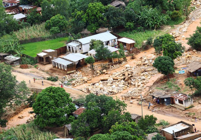 Poleg Malavija je ciklon Freddy opustošil tudi sosednji Mozambik. FOTO: Esa Alexander/Reuters
