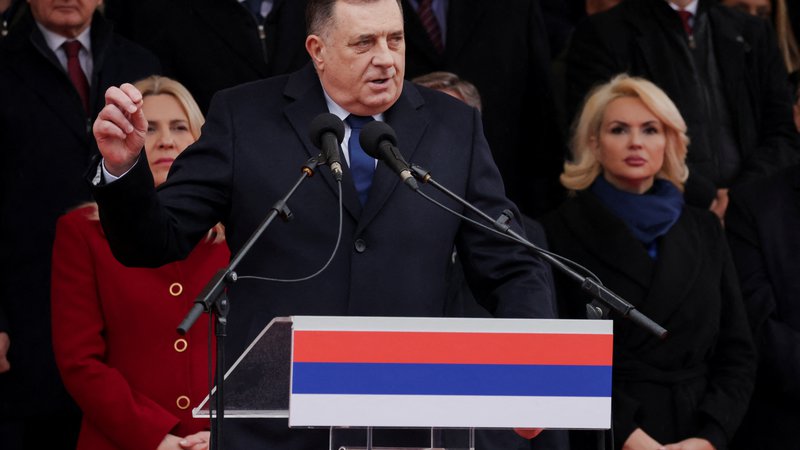 Fotografija: Predsednik Republike Srbske Milorad Dodik je napovedal diskriminatorno in homofobno zakonodajo. FOTO: Dado Ruvic/Reuters
