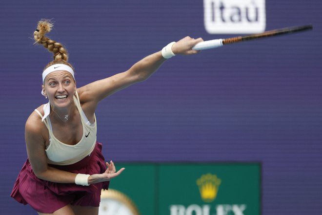 Petra Kvitova se je uvrstila v finale. FOTO: Geoff Burke/Reuters
