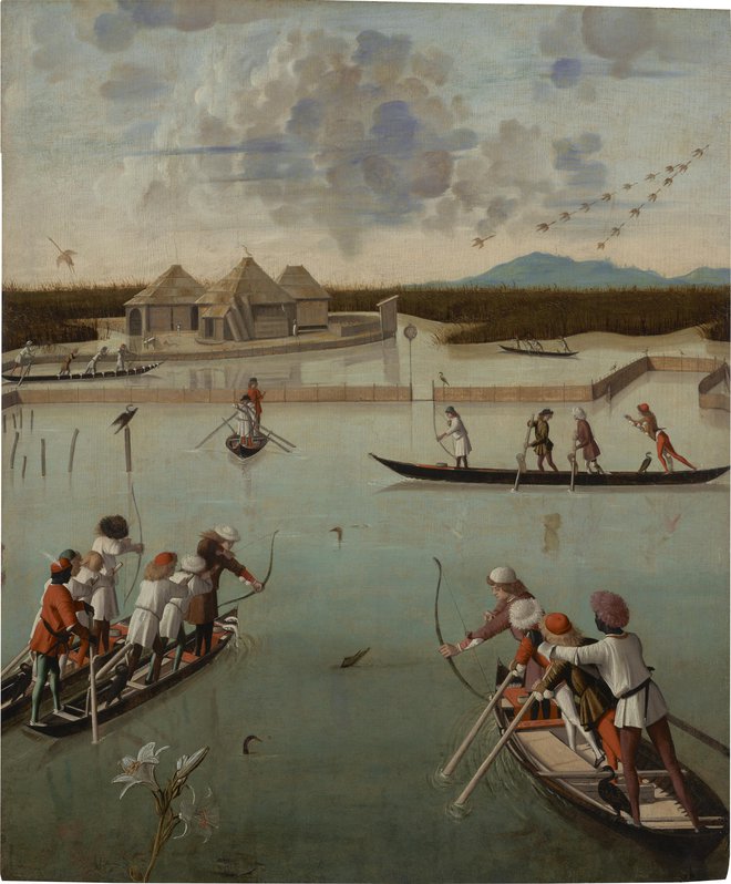 Lov v laguni (1492/1494), olje na lesu, Muzej J. Paul Getty, Los Angeles

Foto Getty Museum