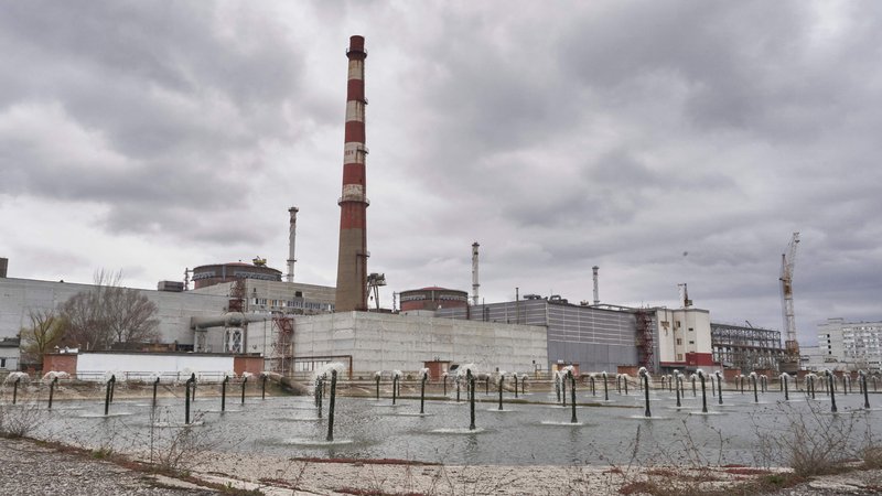 Fotografija: Na fotografiji jedrska elektrarna v Zaporožju v Ukrajini. FOTO: Andrey Borodulin/AFP