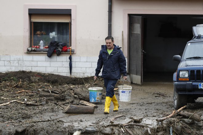 Posledice poplav na Ljubnem ob Savinji. FOTO: Leon Vidic/Delo