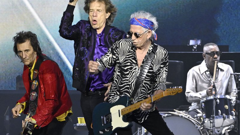 Fotografija: Rolling Stones na koncertu julija lani na stadionu Ernst-Happel na Dunaju FOTO: Hans Klaus Techt/AFP