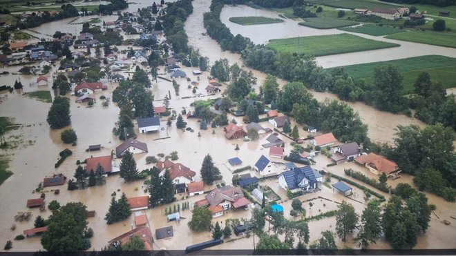 Takšne poplave so letos prizadele Braslovče. FOTO: Občina Braslovče