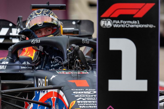 Max Verstappen bo imel najboljši štartni položaj na jutrišnji dirki. FOTO: Jim Watson/AFP