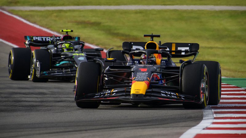 Fotografija: Šprfintersko dirko je dobil Max Verstappen, za njim je bil Lewis Hamilton. FOTO: Jerome Miron/Usa Today Sports