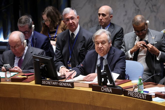 Generalno sekretar OZN Antonio Guterres. FOTO: Brendan Mcdermid/Reuters