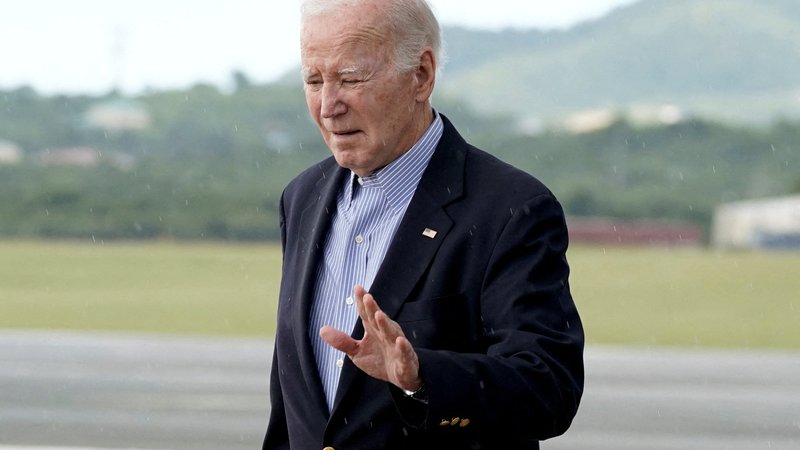 Fotografija: Ameriški predsednik Joe Biden. FOTO: Elizabeth Frantz/Reuters
