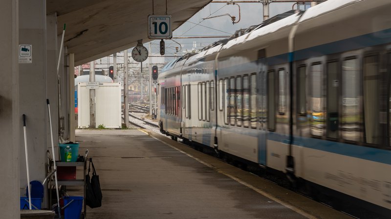 Fotografija: Interna preiskava Slovenskih železnic je potrdila krivdo prometnika in čuvaja. FOTO: Črt Piksi/Delo