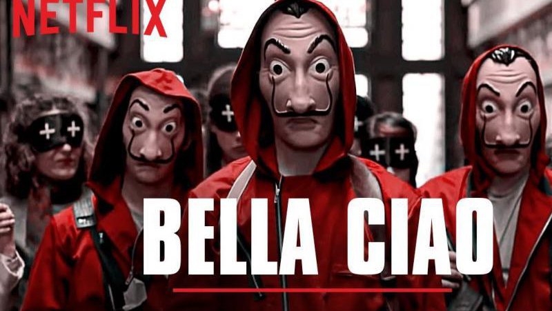Fotografija: Pesem Bella Ciao je vnovič postala popularna v odmevni Netflixovi seriji La casa de papel oziroma Money Heist, v katerem jo prepevata glavna igralca. FOTO: NETFLIX