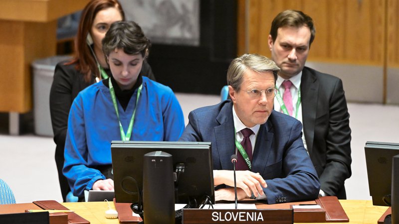 Fotografija: Veleposlanik Samuel Žbogar: Kriz je veliko, nad vsemi pa visi Gaza, ocenjuje predstavnik Slovenije v varnostnem svetu OZN