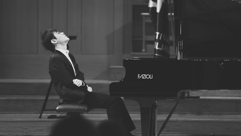 Fotografija: Kai-Min Chang je zmagovalec prvega klavirskega tekmovanja Festivala Ljubljana, ki so ga izvedli lansko leto. FOTO: Darja Štravs Tisu