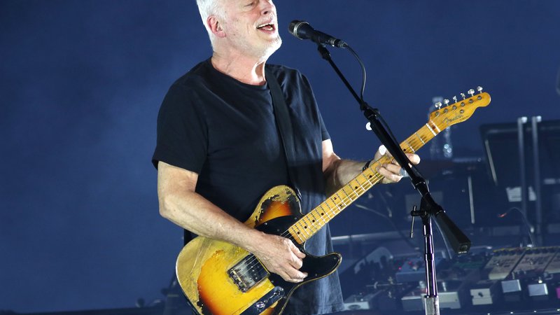Fotografija: David Gilmour leta 2016 na koncertu v Madison Square Gardnu. FOTO: PA Images/Reuters Connect