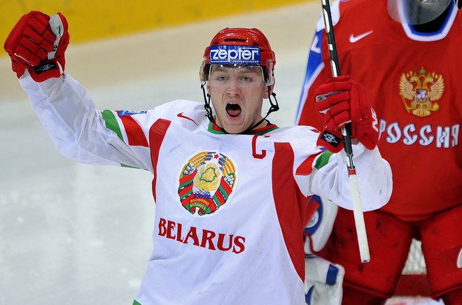 Konstantin Kolcov je bil dolgoletni član beloruske reprezentance. FOTO: Fabrice Coffrini/AFP