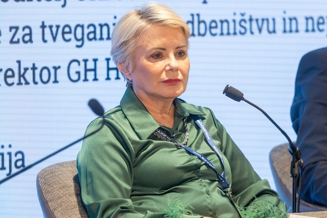 Plansko je treba razmišljati o gradbeništvu in strateško načrtovati, da se načrtuje za naslednje desetletje, je ocenila Mirjana Čagalj, podpredsednica HGZ za gradbeništvo in promet. FOTO: Voranc Vogel/Delo