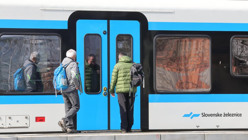 Fotografija: Nekaterim v državi se splača potovati z vlakom. Foto:Dejan Javornik