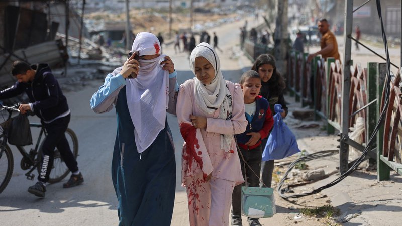 Fotografija: Izrael nadaljuje z bombardiranjem Gaze. Foto: AFP