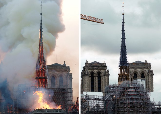 Pet let po požaru stolpič spet stoji. FOTO: Reuters