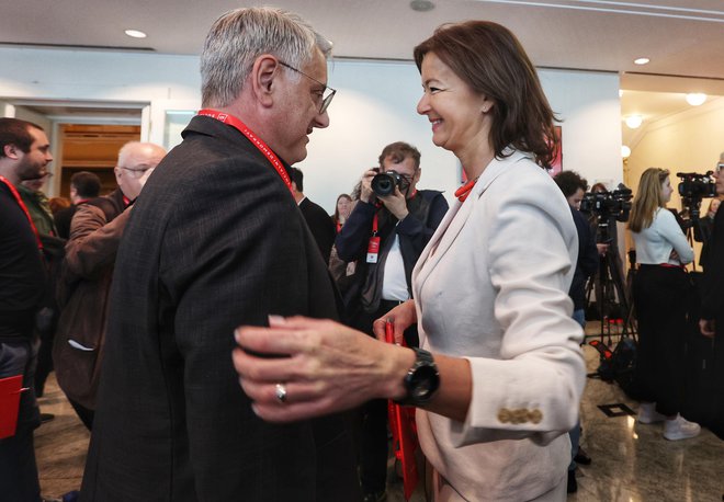 Novi predsednik SD Matjaž Han bo Tanjo Fajon pozval, naj bo med kandidati za evropske volitve.  FOTO: Matej Družnik