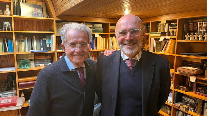 Romano Prodi in Janko Petrovec. Foto TVS