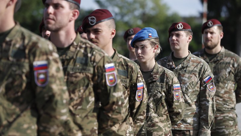Fotografija: Za Slovensko vojsko je pomembno, da se pojavlja v javnosti, da je v stiku z okoljem in da njene pripadnike razumemo kot del družbe. Foto Leon Vidic/Delo