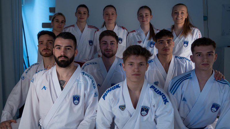 Fotografija: Slovenski karateisti optimistično pričakujejo evropsko prvenstvo v Zadru. FOTO: Matija Matijević