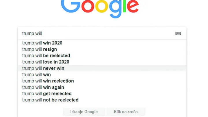 Fotografija: 90 odstotkov vsega spletnega iskanja opravi google.