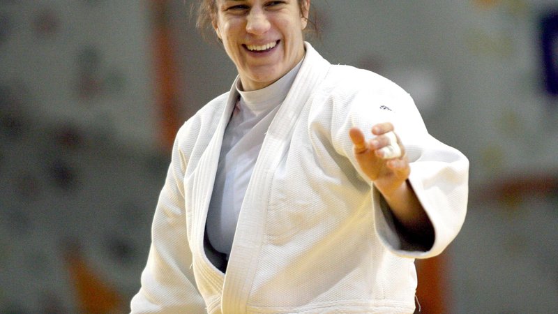 Fotografija: Raša Sraka Vuković se je leta 2003 v Düseldorfu v zgodovino vpisala kot prva slovenska evropska prvakinja v judu. FOTO: Roman Šipić
