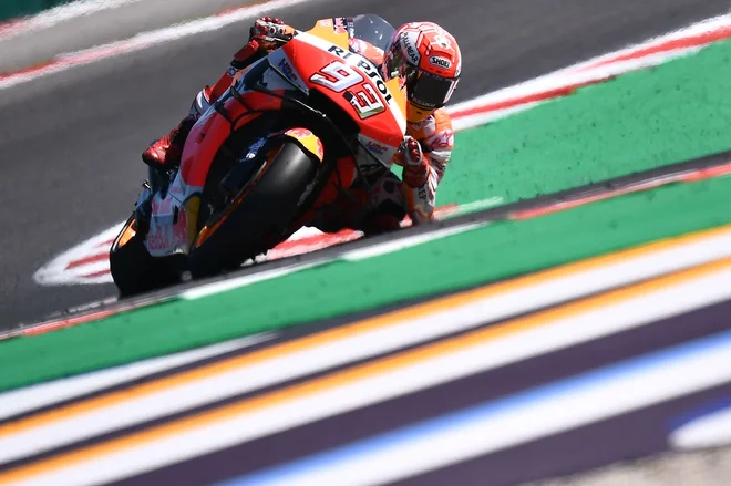 Marc Marquez si je na lanski veliki nagradi San Marina pridirkal drugo mesto. FOTO: AFP