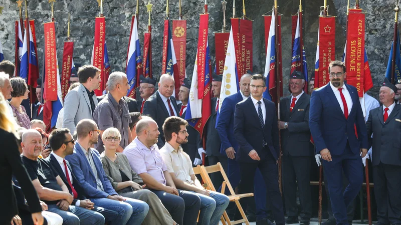 Fotografija: Marjan Šarec je bil slavnostni govornik na slovesnosti ob prazniku priključitev Primorske Sloveniji. FOTO: Stanko Gruden/STA