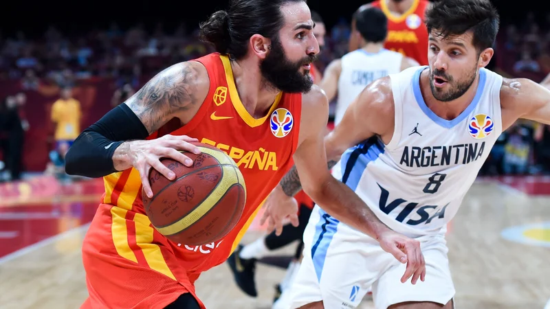 Ricky Rubio je bil pravi dirigent španske reprezentance. FOTO: AFP
