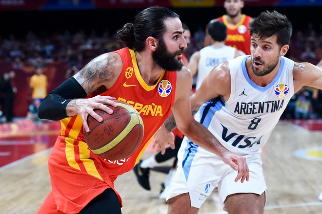 Ricky Rubio je bil pravi dirigent španske reprezentance. FOTO: AFP