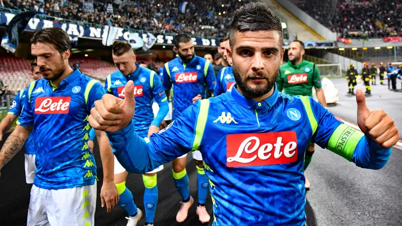 Fotografija: Lorenzo Insigne bo tudi drevi eden glavnih adutov Neapeljčanov v dvoboju z Liverpoolom, ki je bil eden najtesnejših tudi v minuli sezoni lige prvakov. FOTO: AFP