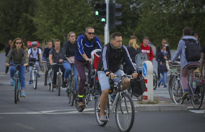 Kolesarska infrastruktura ima pomembno mesto v ljubljanskem proračunu. FOTO: Jože Suhadolnik/Delo